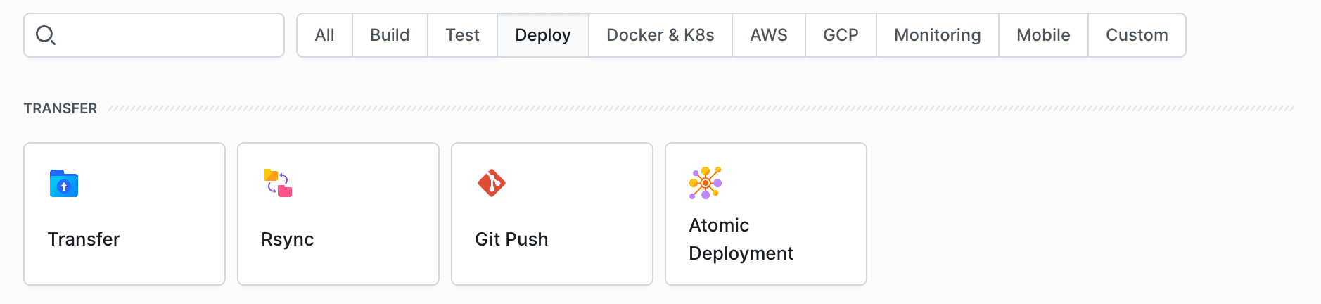 File transfer actions