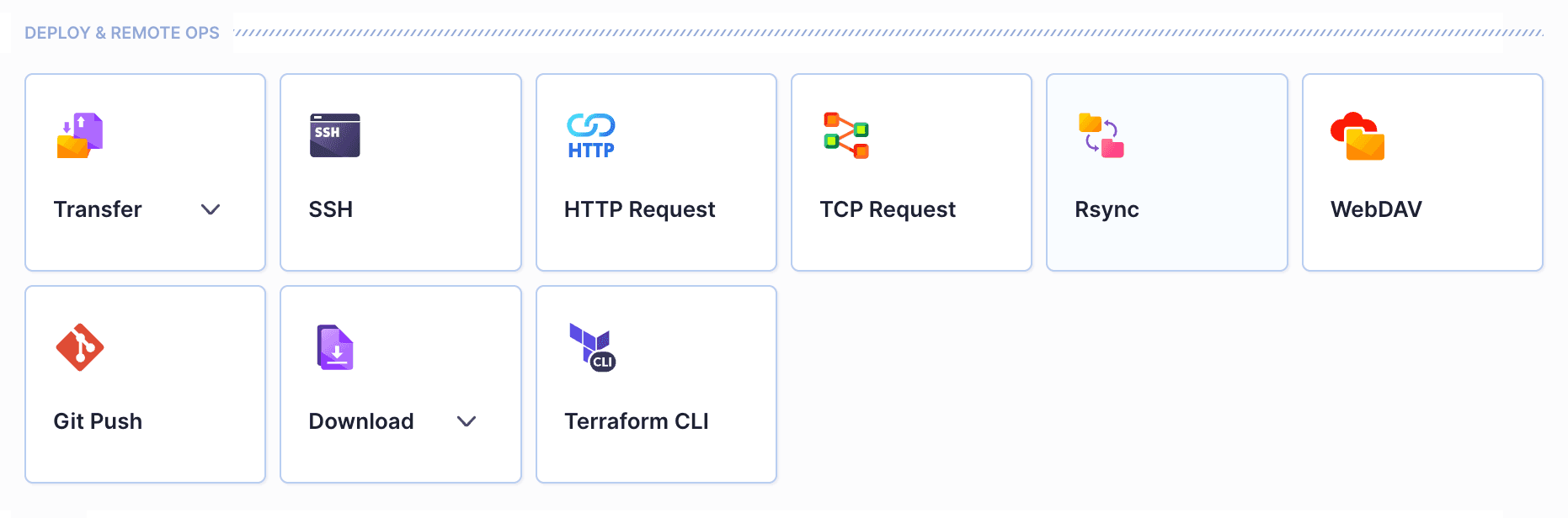 Remote actions in Buddy