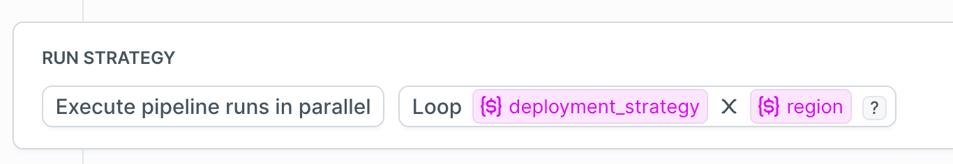Example Run Strategy configuration