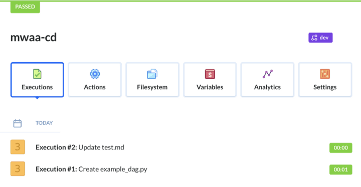 Triggered CI/CD pipeline in Buddy — image by author