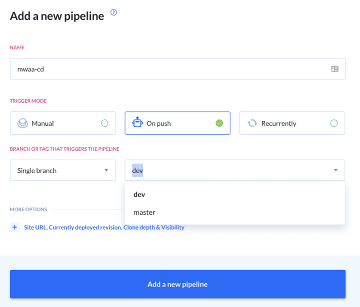 Building a CI/CD pipeline in Buddy — image by author