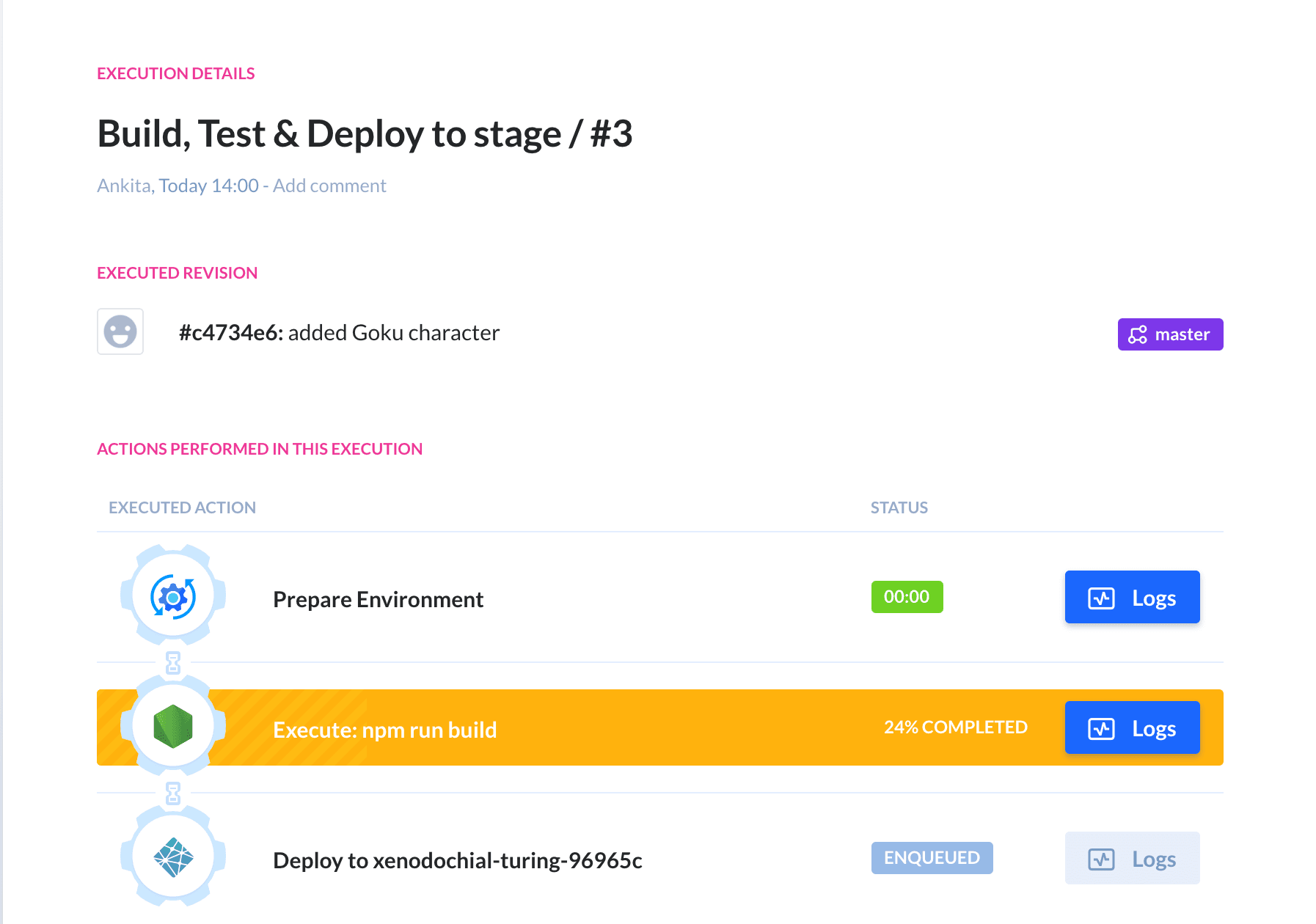 Execution 2 - progress